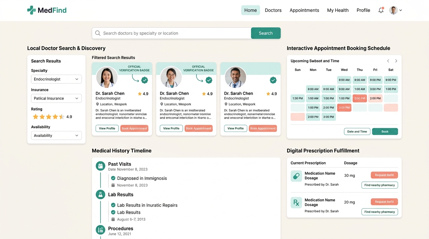 MedFind interface